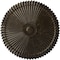 Ekena Millwork Shakuras Ceiling Medallion (Fits Canopies up to 5"), Hand-Painted Stone Hearth Crackle, 24"OD x 3"P CM24SHSHC - alternate 1